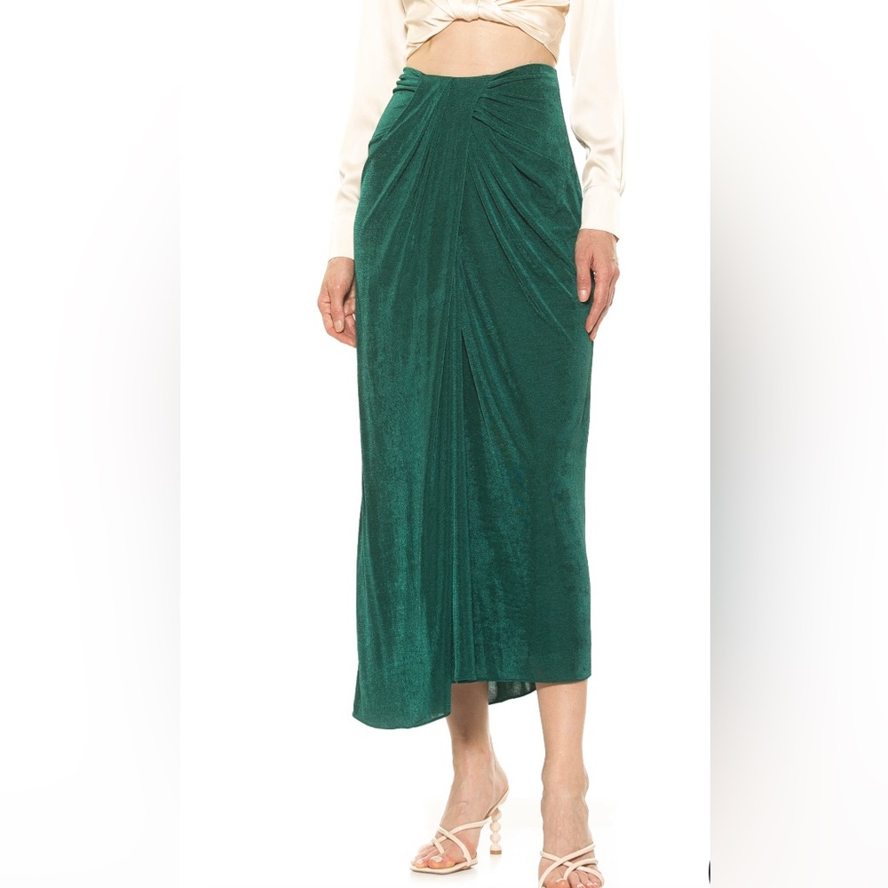 Alexia Admor Elegant Green Maxi Skirt